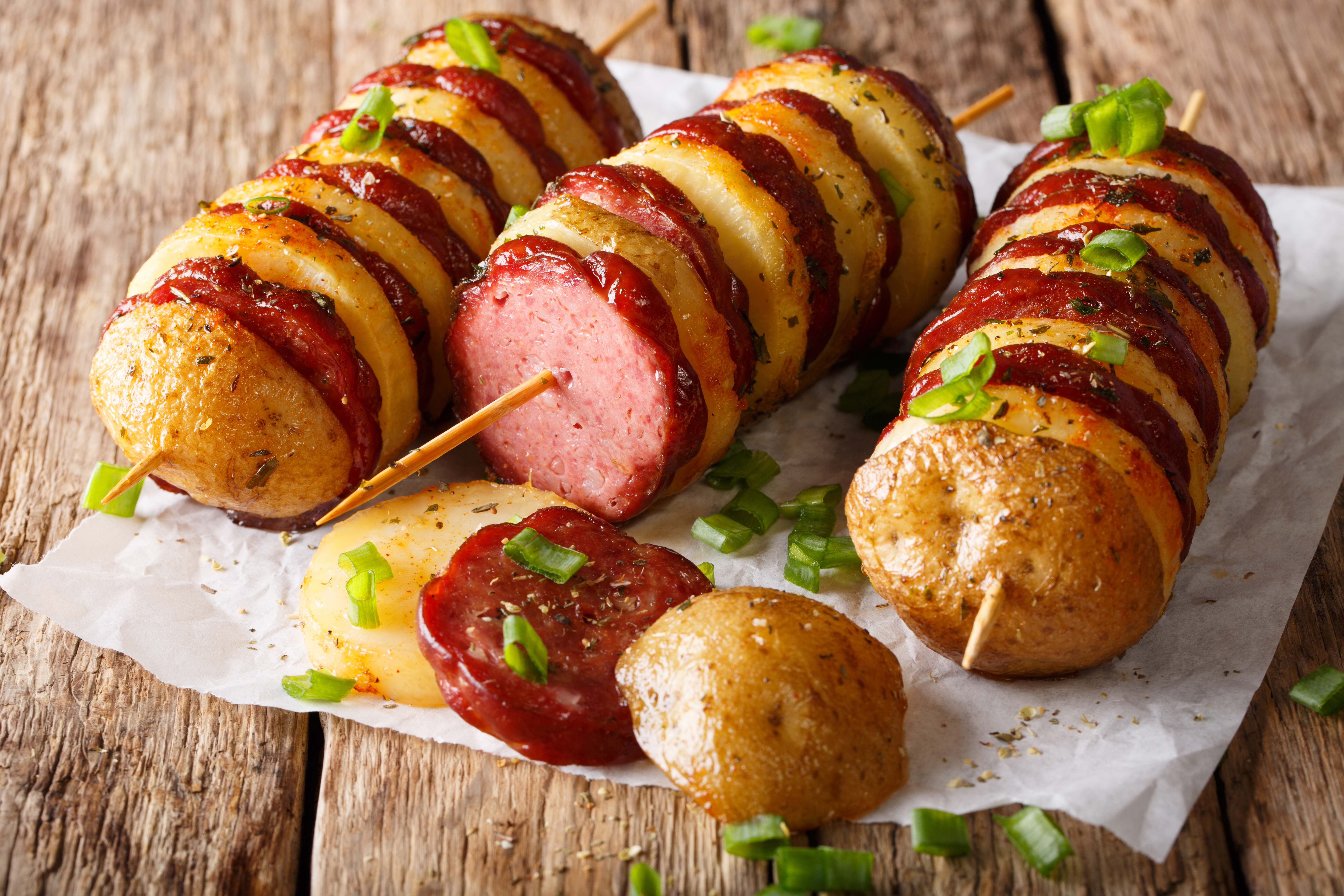 Ricetta Spiedini di Patate e Wurstel - Il Club delle Ricette